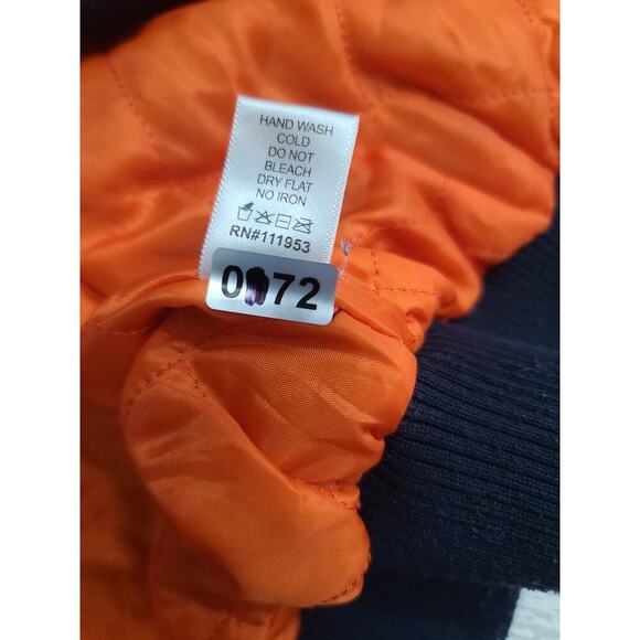 ACTIVE USA women's navy blue bomber jacket Size medium military - Picture 6 of 9